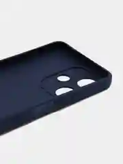 Темно-синий чехол для Infinix HOT 30 (Инфиникс Хот 30), прозрачный, силиконовый