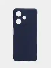 Темно-синий чехол для Infinix HOT 30 (Инфиникс Хот 30), прозрачный, силиконовый