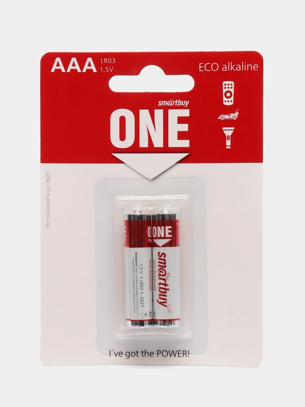 Батарейка алкалиновая AAA Smartbuy ONE LR03/4B