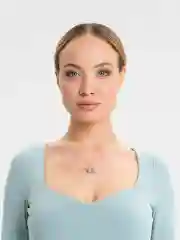 Цепочка на шею с подвеской сердце женская