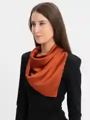 Терракотовый платок однотонный 70 х 70
