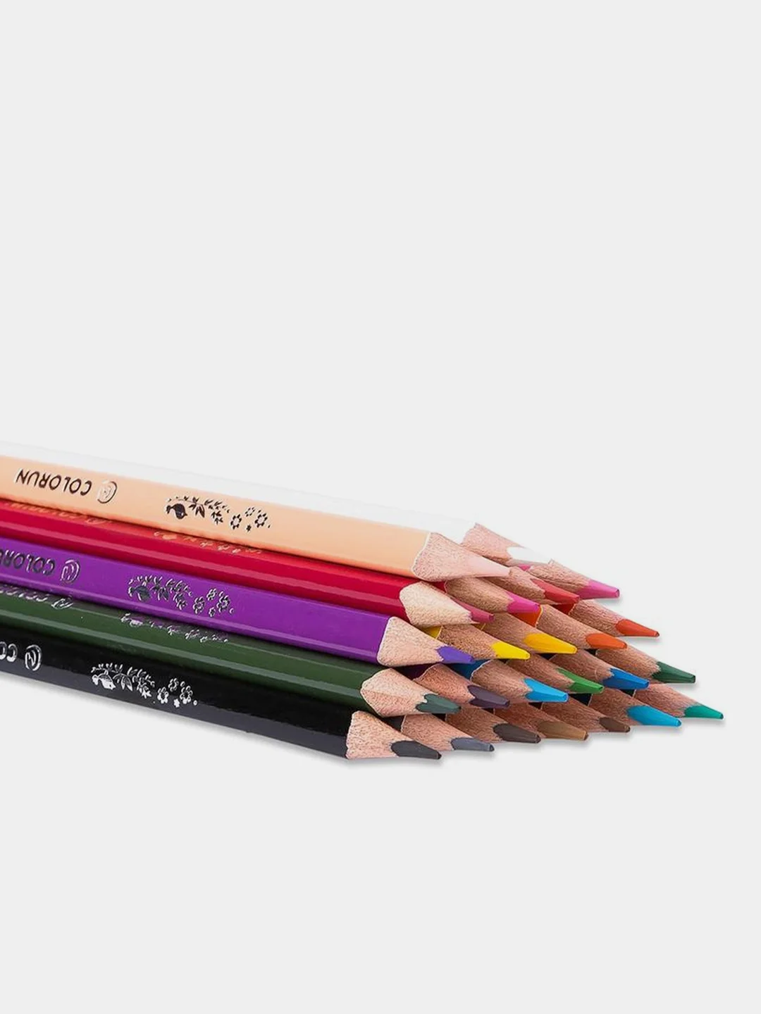 Карандаши цветные Deli ColoRun 24 цвета трехгранные