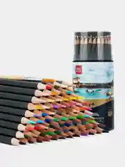 Карандаши цветные акварельные Deli Arte Nuevo липа круглые 72 цвета с кистью