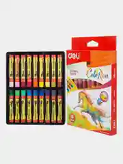 Пастель масляная Deli ColoRun круглая 18 цветов