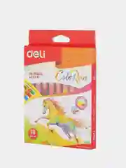 Пастель масляная Deli ColoRun круглая 18 цветов
