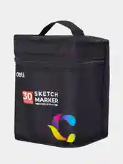 Маркеры для скетчинга Deli двухсторонние 30 цветов (толщина линии 1-6 мм)
