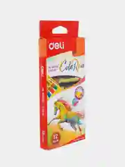 Пастель масляная Deli ColoRun круглая 12 цветов
