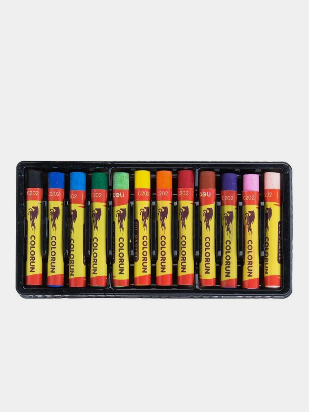 Пастель масляная Deli ColoRun круглая 12 цветов