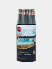 Карандаши цветные акварельные Deli Arte Nuevo круглые 48 цветов с кистью