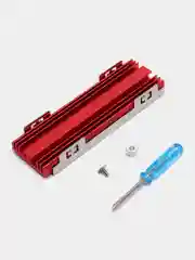 Красный радиатор для SSD M.2 NVMe с винтами