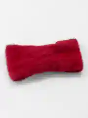 Бордовый повязка на голову вязаная