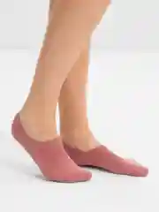 Розовый носки лодки из хлопка