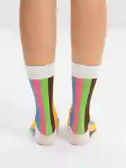 Белый носки яркие унисекс