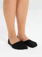 Черный носки-следки женские короткие однотонные