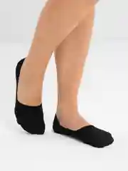 Черный носки-следки женские короткие однотонные