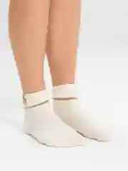 Молочный носки женские с мишками