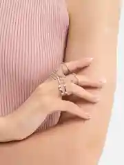 Серебряный кольца набор 6 штук
