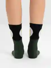 Зеленый носки унисекс хлопковые