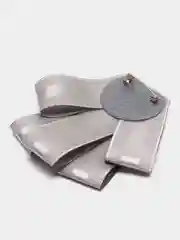 Серый брошь школьная, офисная, 7 цветов, ручная работа