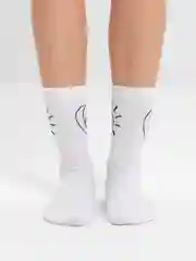 Белый носки "День и ночь"