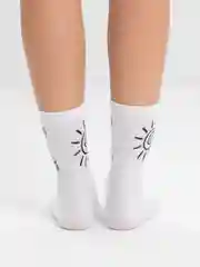Белый носки "День и ночь"