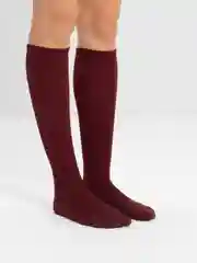 Багровый гольфы и носки женские, однотонные