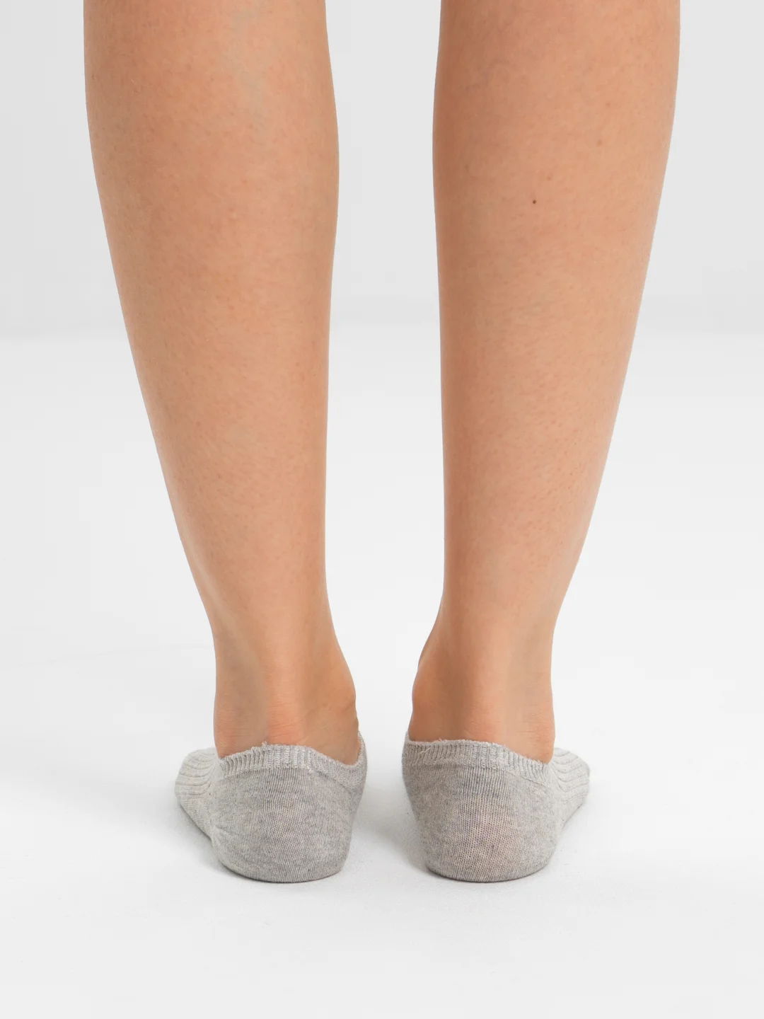 Серый носки женские короткие с силиконовой вставкой POOPSOCKS, цветные