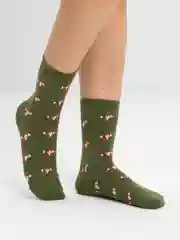 Яркие носки с рисунком лисички
