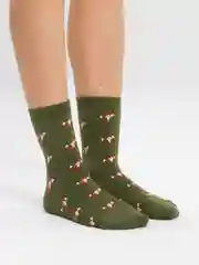 Яркие носки с рисунком лисички