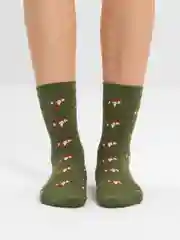 Яркие носки с рисунком лисички