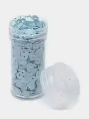 Голубой пайетки круглые, матовые и глянцевые, 4 мм