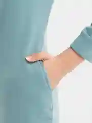 Зеленый комбинезон утепленный с начесом, подростковый