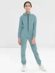Зеленый комбинезон утепленный с начесом, подростковый