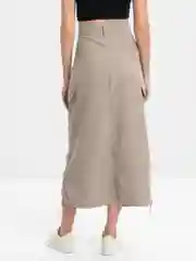 Зелёный хаки юбка карго женская