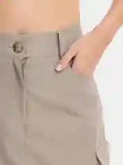 Зелёный хаки юбка карго женская