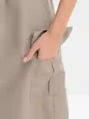 Бежевый меланж юбка карго женская