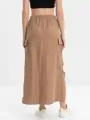 Хаки юбка карго женская