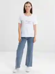 Белый базовая футболка черная женская SAYME с принтом под джинсы, шорты, хлопок 100%
