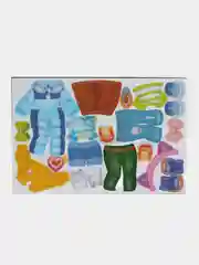 Игра магнитная "Одевашки. Модная девчонка. Анюта" (европодвес, 2х8шт)
