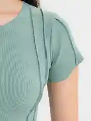 Приглушённый хаки топ женский, турецкая лапша