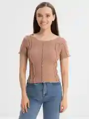 Терракотовый топ женский, турецкая лапша