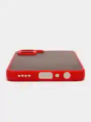Красный чехол для Realme 10, Реалми 10, пластиковый, матовый, с цветными кнопками