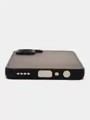 Черный чехол для Realme 10, Реалми 10, пластиковый, матовый, с цветными кнопками