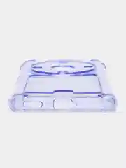 Лавандовый чехол для Huawei Honor X9a (Хуавей Хонор Х9а) прозрачный, с карманом для карты