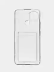 Марсала чехол противоударный для Realme C21 / Реалми С21 прозрачный, с карманом для карты