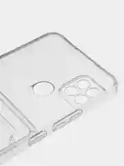Марсала чехол противоударный для Realme C21 / Реалми С21 прозрачный, с карманом для карты