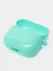 Бирюзовый чехол для AirPods 3, 10 цветов, силикон, c креплением для карабина