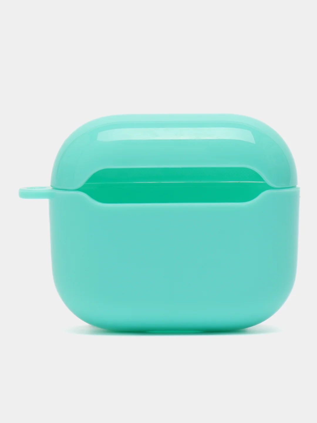 Бирюзовый чехол для AirPods 3, 10 цветов, силикон, c креплением для карабина