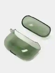 Зеленый неоновый чехол для AirPods 3, силиконовый, с креплением под карабин, 9 цветов