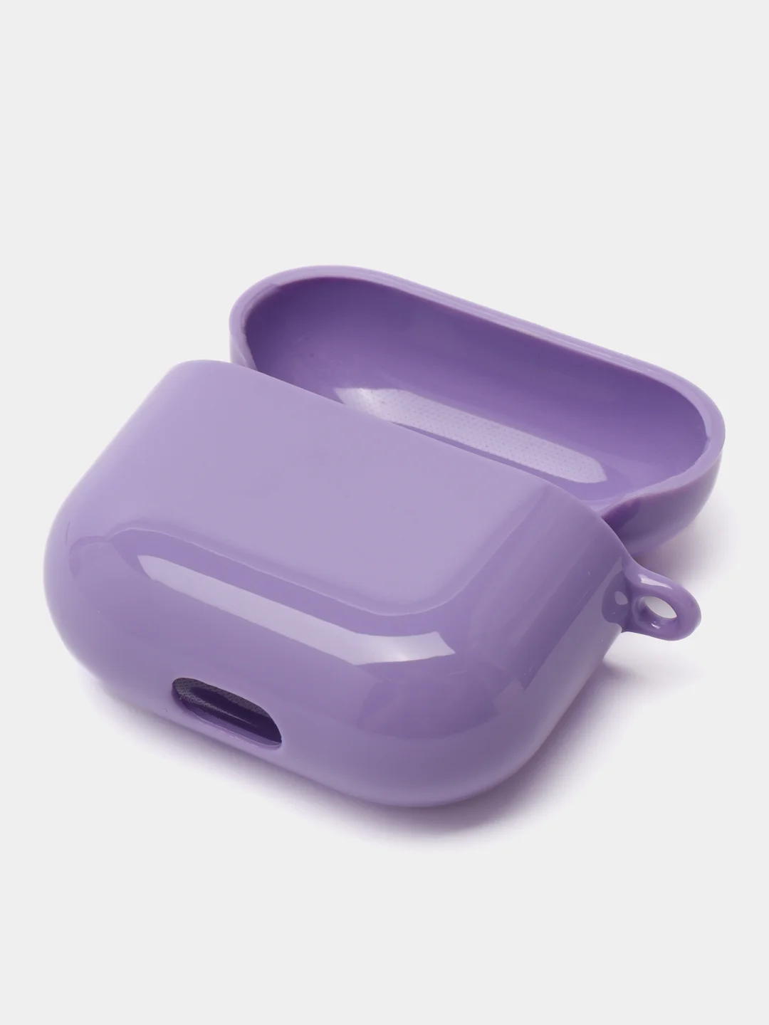 Аметистовый чехол для AirPods 3, 10 цветов, силикон, c креплением для карабина